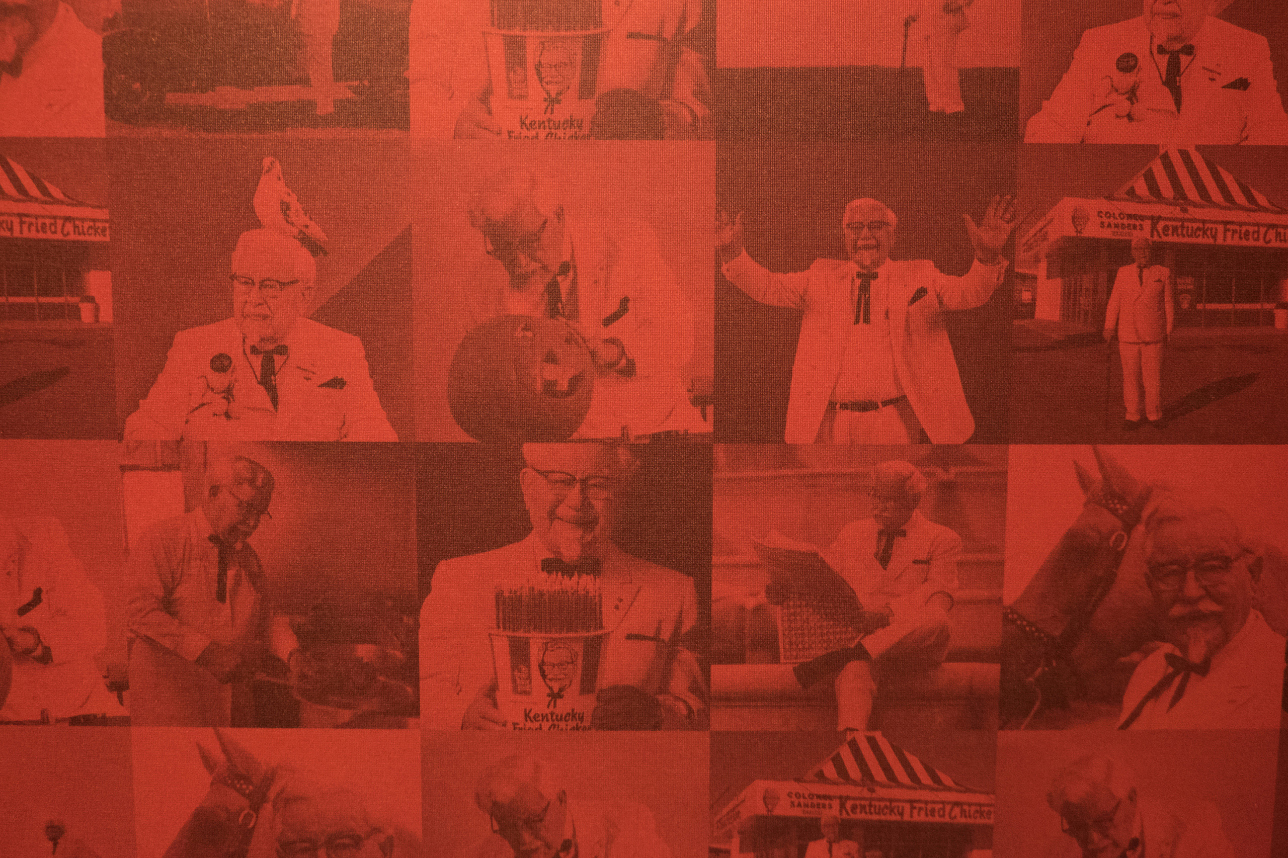 KFC Fort St wallpaper detail Colonel Sanders