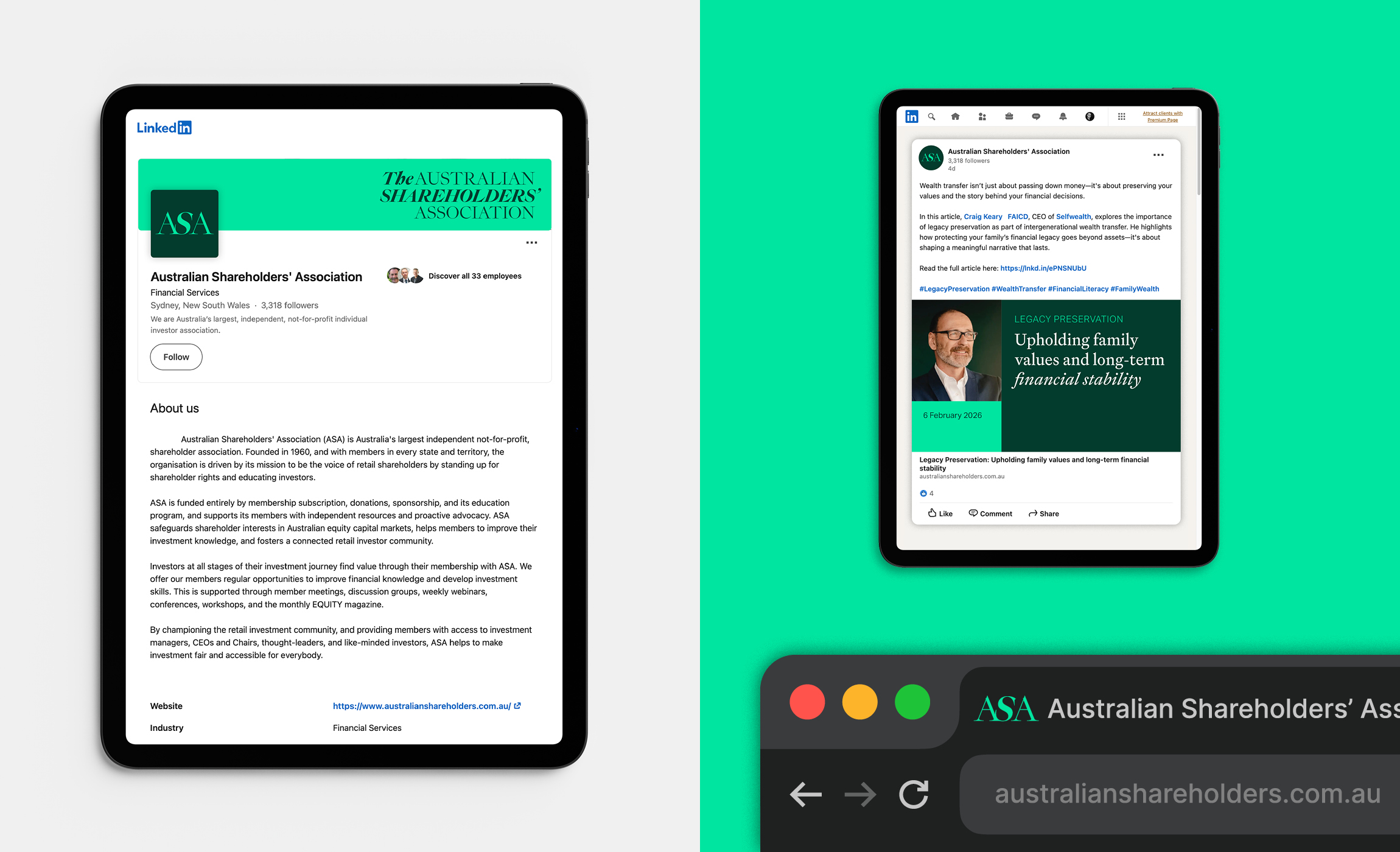 Australian Shareholders' Association identity